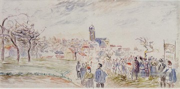  camille peintre - la saint martin à pontoise Camille Pissarro